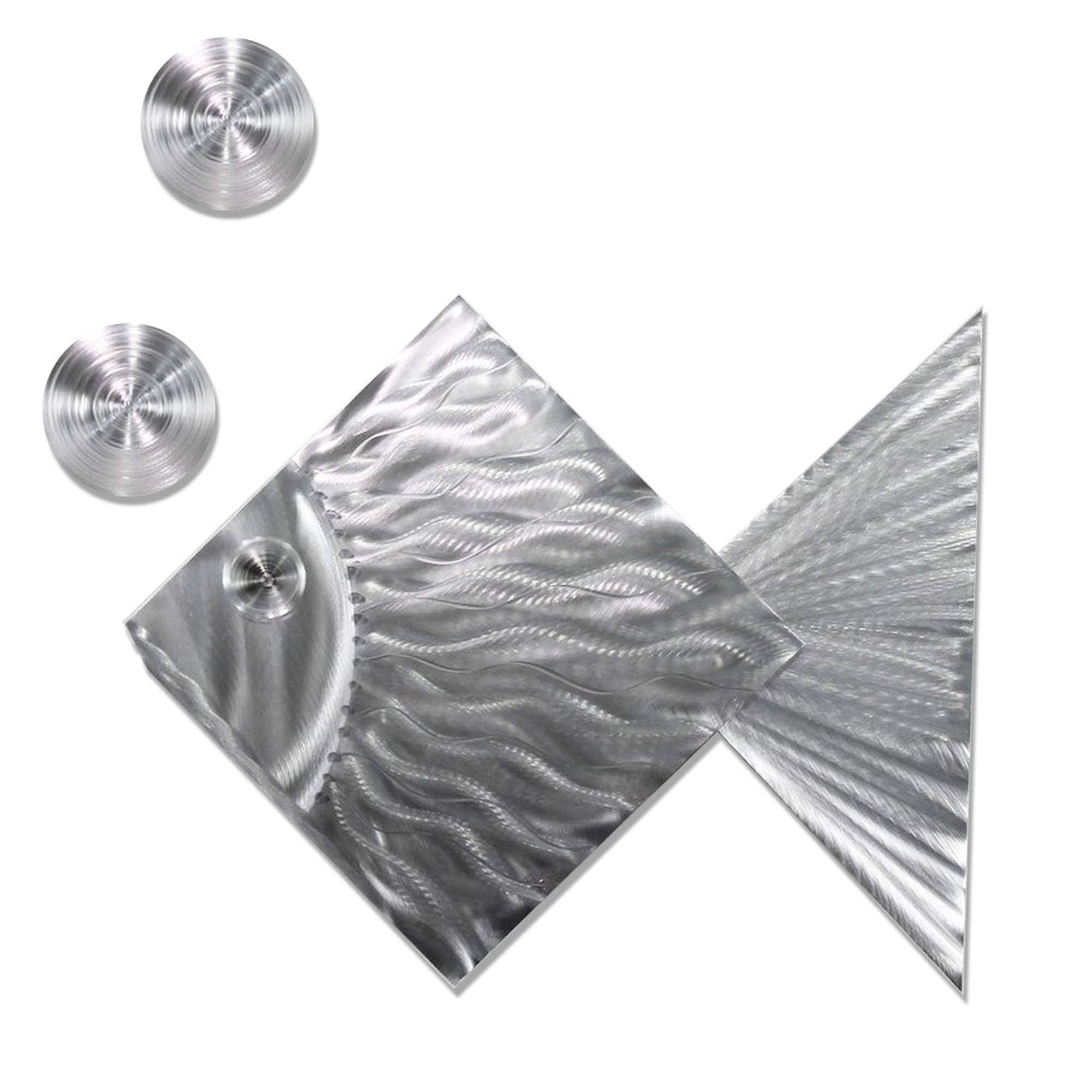 Shop Statements2000 Tropical Metal Wall Art Ocean Beach Decor By Jon Allen Island Time Silver Fish Overstock 12455952