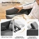 preview thumbnail 9 of 25, Ramon Modern Wall-hugging Power Reclining Sofa with USB Ports and Power Headrest and Extended Footrest by HULALA HOME