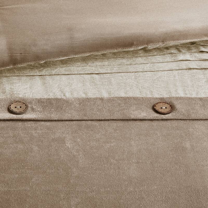 GDF Studio - Faux Suede Lodge Comforter Set with Decorative Pillows