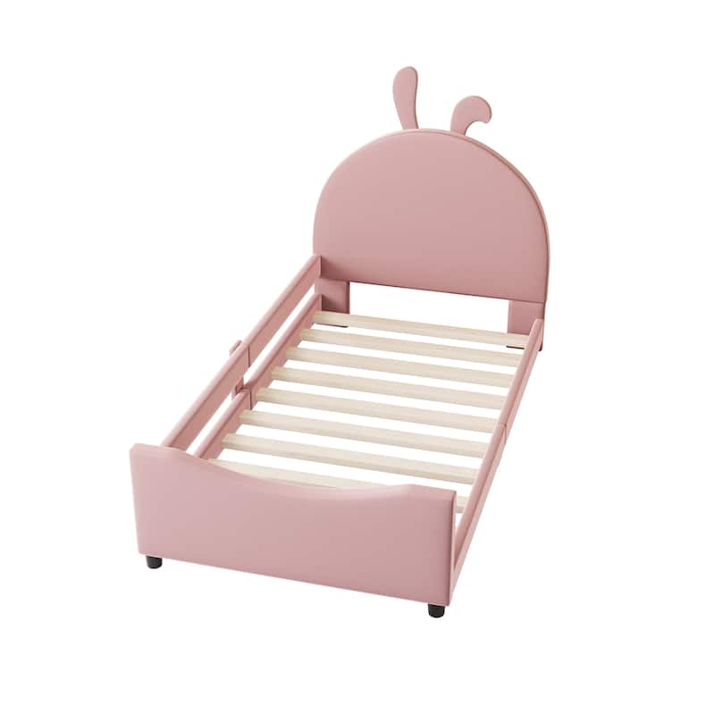 Twin Size Upholstered Daybed with Headboard