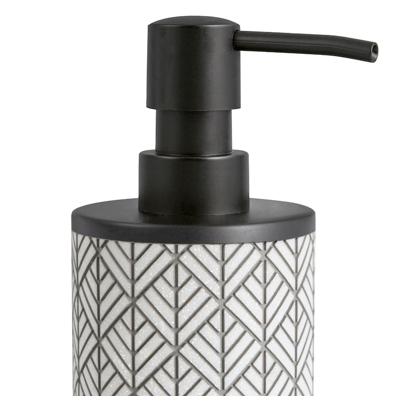 Shelby Resin Soap/Lotion Pump - White/Black - Lotion