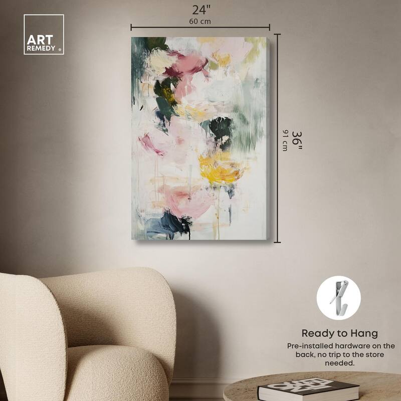 Dripping Colors II Canvas by Art Remedy, Gallery Wrapped