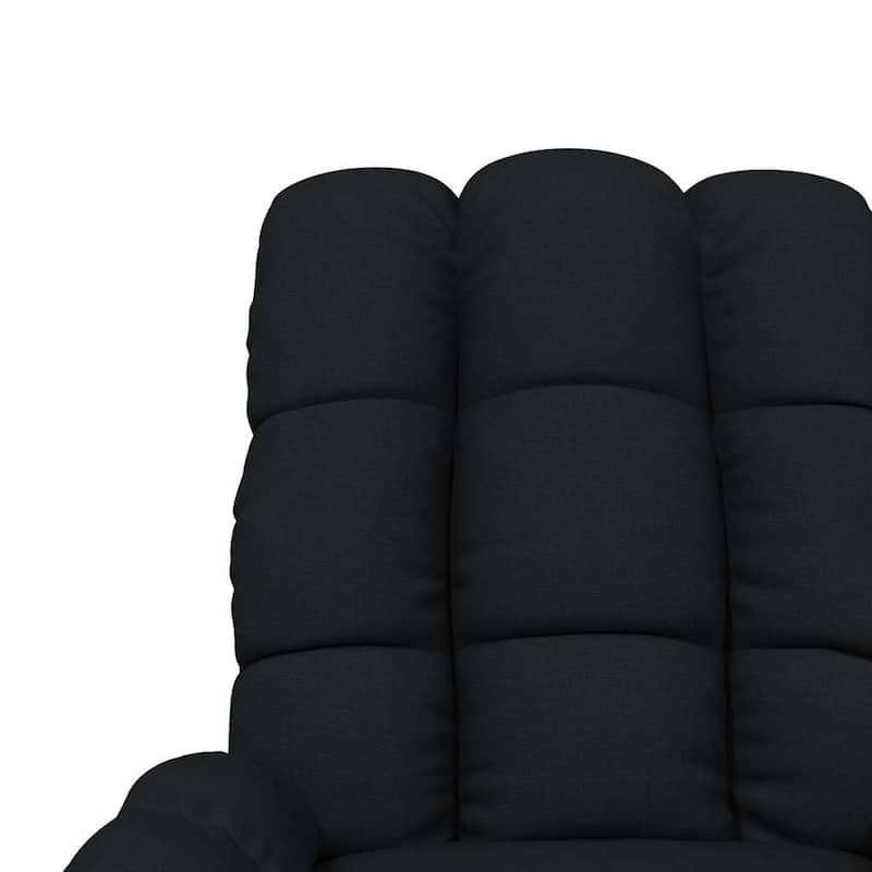 vidaXL Recliner Black Fabric - 29.1" x 38.9" x 40.1"