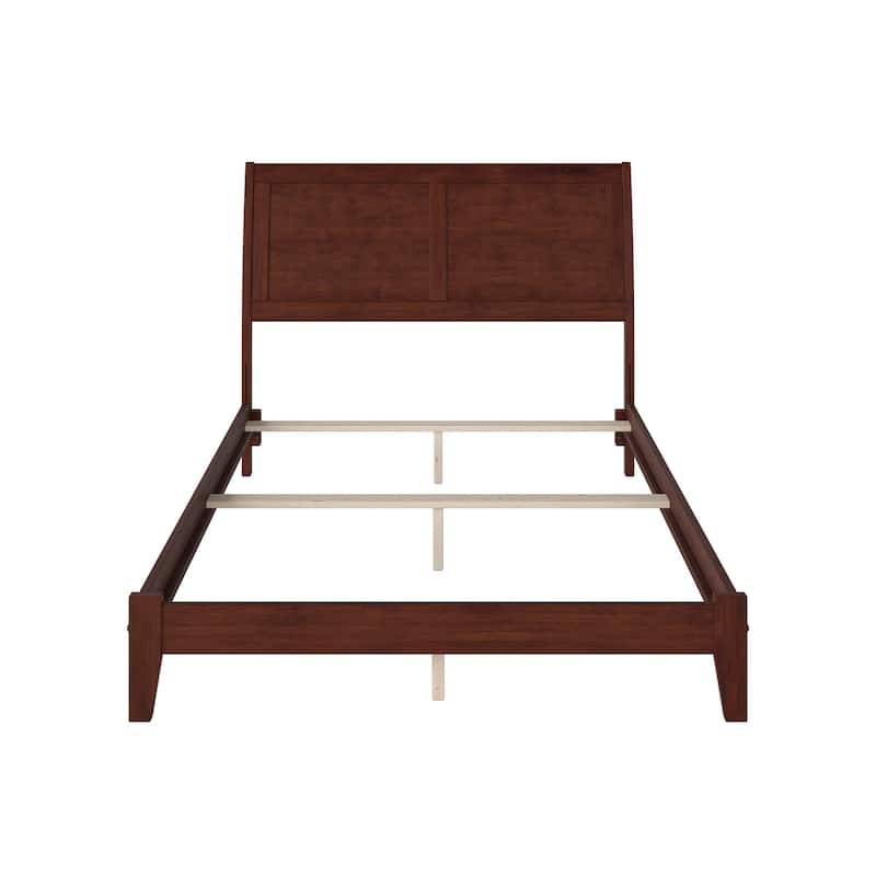 Portland Full Foundation Bed Frame in Walnut