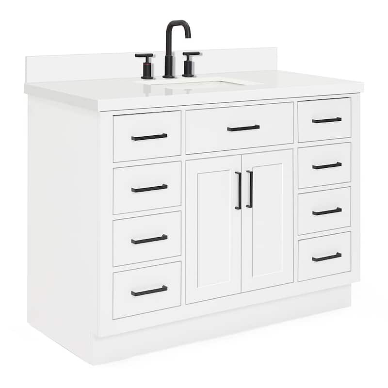 Ariel T049SWQRVO Hepburn 49" Free Standing Single Basin Vanity Set