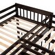 preview thumbnail 18 of 58, L-Shaped Triple Bunk Bed With 3 Drawers, Desk and Wardrobe, Espresso