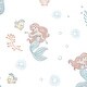 preview thumbnail 6 of 4, Bedtime Originals Disney Baby The Little Mermaid White Fitted Crib Sheet - Ariel