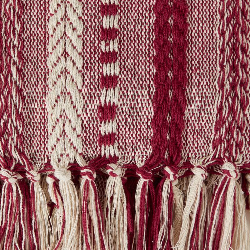 DII Braided Stripe Decorative Throw