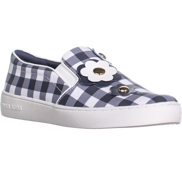 mk white slip on sneakers