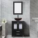 Option B-Glass brown round sink