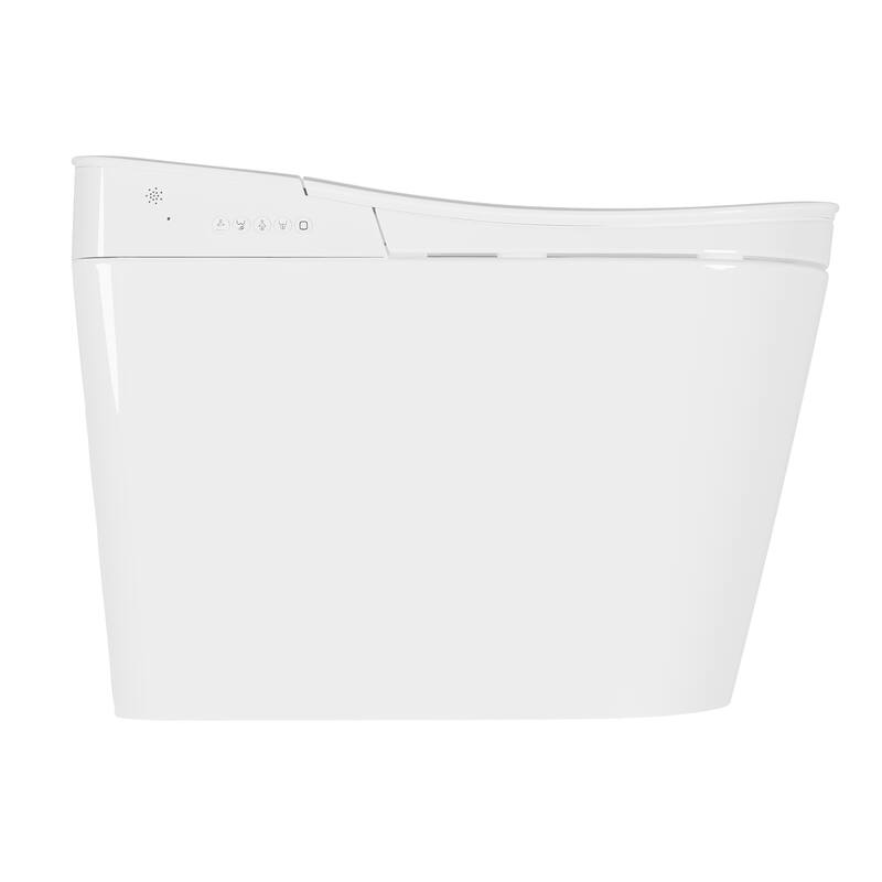 Luxury Smart Toilet with Tank, UV Sterilization, Heated Seat,Warm Air Dryer, Instant Heating Water, Night Light