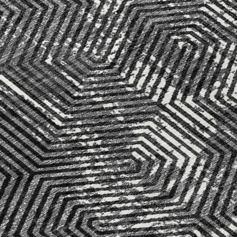HomeRoots Geometric Transitional Rectangle Outdoor Rug