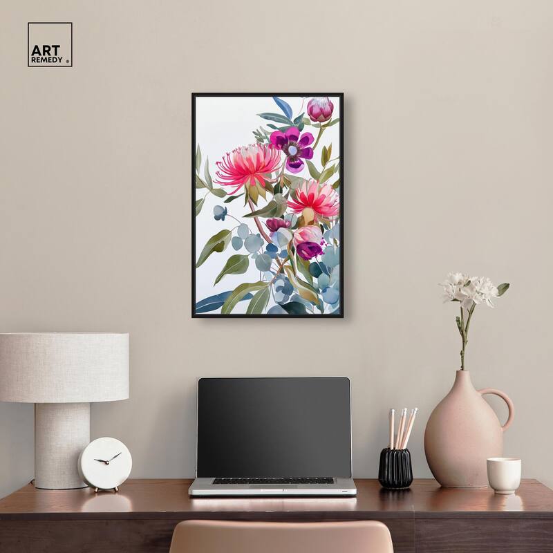 Watery Petals II Canvas by Art Remedy