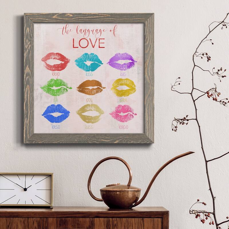 Rainbow Kiss-Premium Framed Canvas - Ready to Hang
