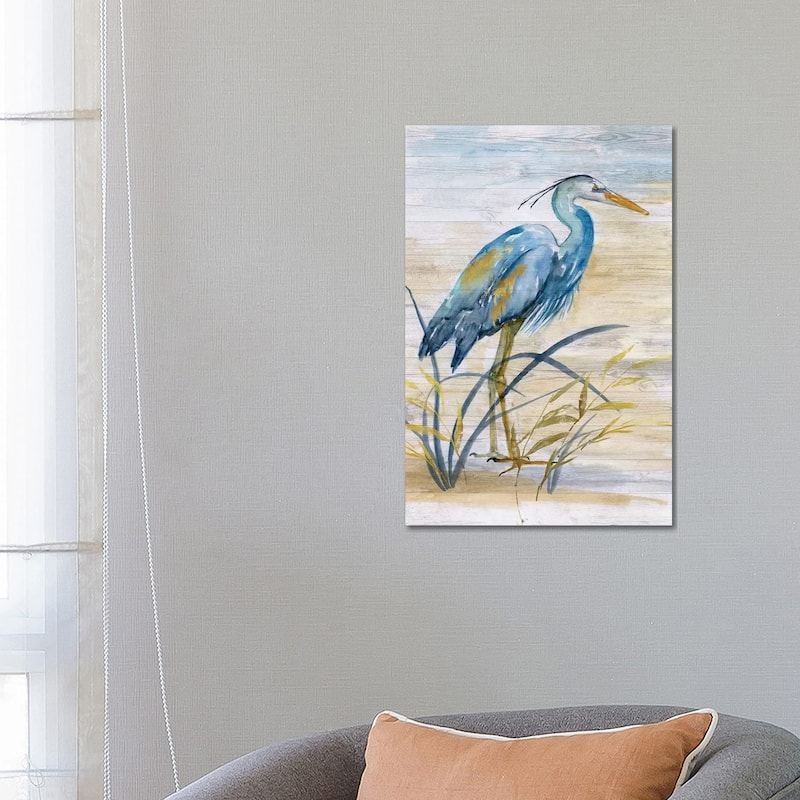 iCanvas "Blue Heron I" by Nan Canvas Print - 26x18x1.5