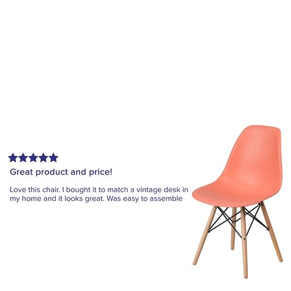 Shop Plastic Chair With Wooden Legs Hospitality Seating Side Chair Overstock 18063040