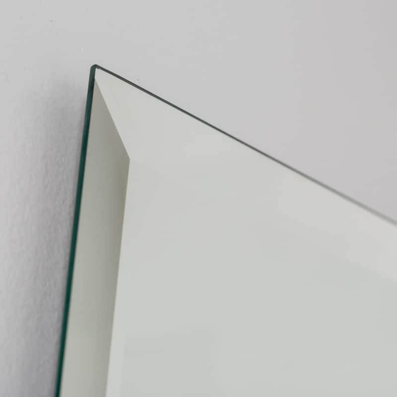 Century Clear Glass Modern Bathroom Mirror