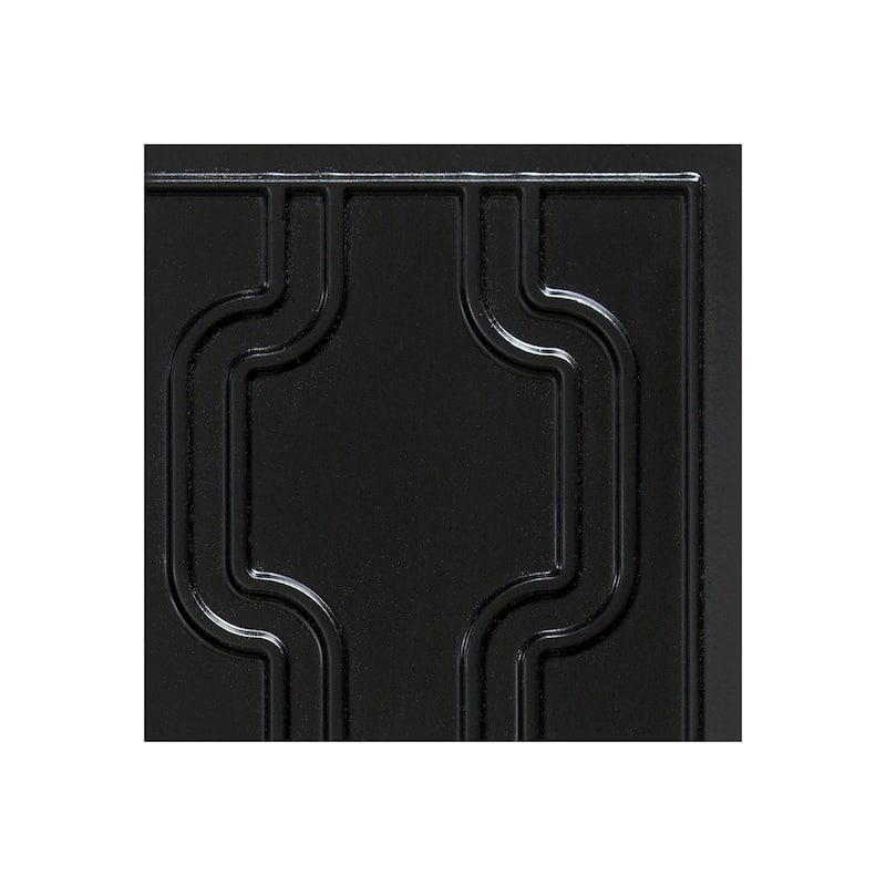 FASÄDE Chain Decorative Vinyl Backsplash Panel - 6X6 Inch Sample - Matte Black