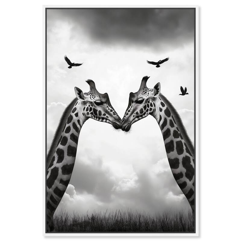 Giants in Love II Canvas by Art Remedy - 16" x 24" - White