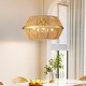 preview thumbnail 4 of 14, Handmade Hemp Rope Chandelier 5-Light Ceiling Hanging Light