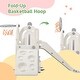 preview thumbnail 17 of 25, 5 in 1 Toddler Slide and Swing Set, Indoor Outdoor Playground Set Toddler Climber Slide Playset with Basketball Hoop for Babies