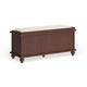 Maybelle Velvet Cushion Shutter Door Storage Bench by iNSPIRE Q Classic