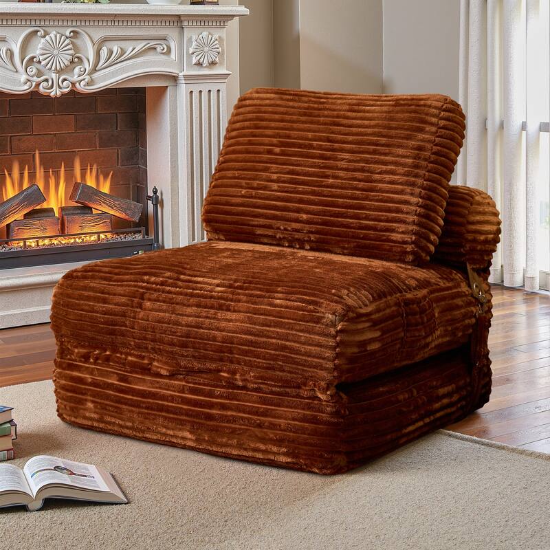 OVIOS Corduroy Foldable Compressed Sleeper Sofa