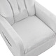 preview thumbnail 19 of 33, Fabric Swivel Gilder Chair With Pocket