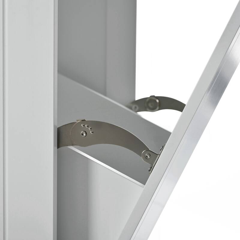 Kitchen Island with Trash Can Storage Cabinet, Power Outlet, Internal Storage Rack, Rolling Kitchen Islands on 5 Wheels