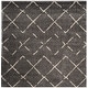 preview thumbnail 147 of 154, SAFAVIEH Arizona Shag Nevada 1.2-inch Thick Rug 6'7" Square - Brown/Ivory