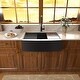 preview thumbnail 1 of 3, YASINU Stainless Farmhouse Apron Front Kitchen Single Bowl Sink - 33" W x 22" D