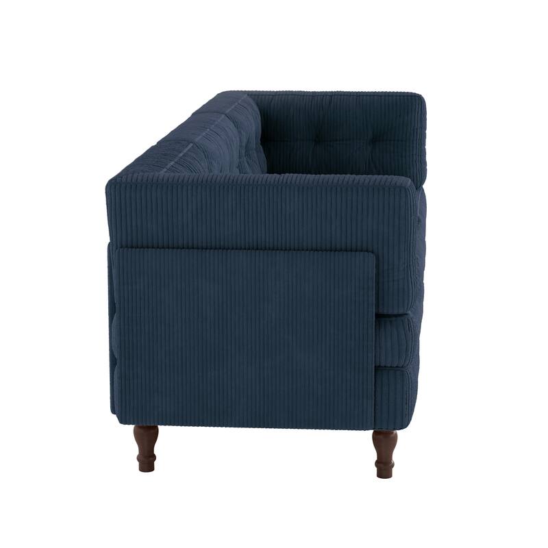 98"W Modular Upholstered Corduroy Sectional Sofa for Living Room