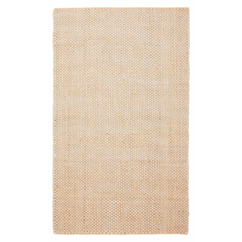 ECARPETGALLERY Flat-Weave Palas Denizli Light Khaki Jute Kilim - 5'0 x 8'3 - Light Khaki - 5'0 x 8'3