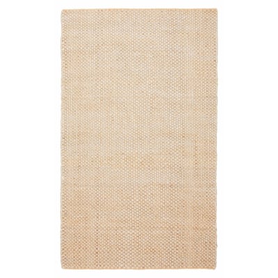 ECARPETGALLERY Flat-Weave Palas Denizli Light Khaki Jute Kilim - 5'0 x 8'3