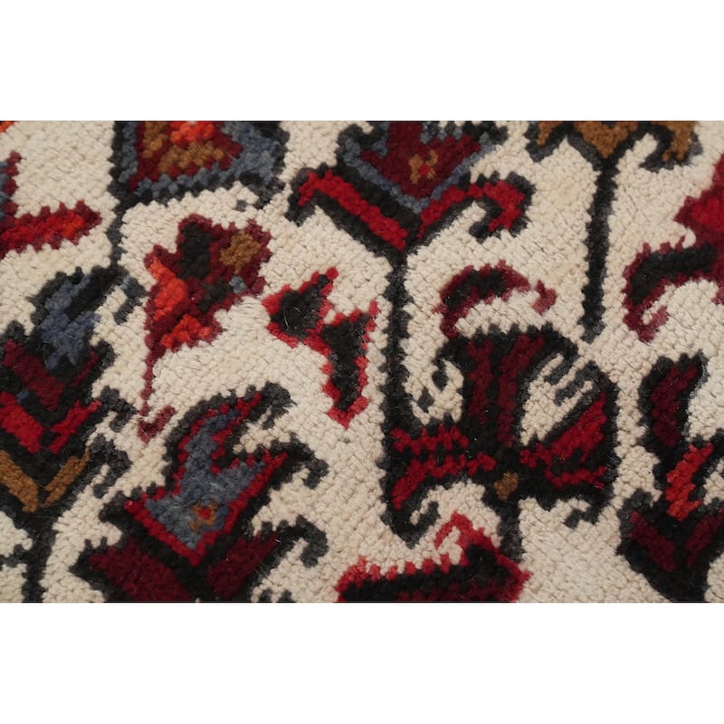 Hand Knotted Oriental 100% Wool Carpet Traditional Medallion Red Heriz Area Rug - 11' 0'' X 8' 5''