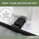 preview thumbnail 6 of 16, ABRUZZO Eddi Clear Adjustable Frameless Sliding Shower Door