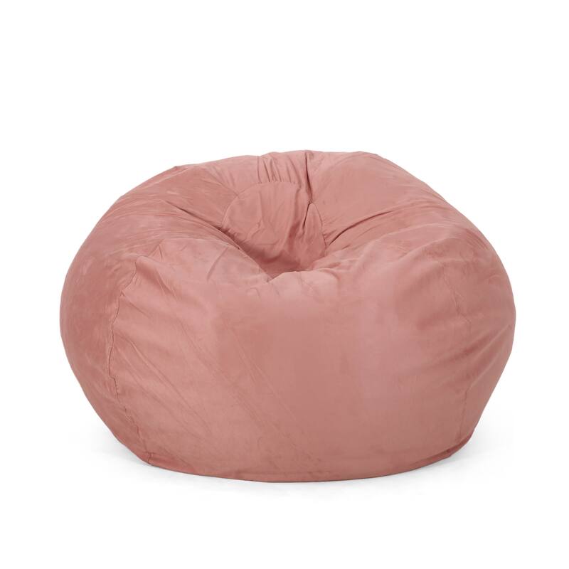 Madison Faux Suede 5-foot Beanbag Chair by Christopher Knight Home