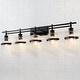 preview thumbnail 20 of 30, ExBrite 3-lights Bathroom Dimmable Black Vanity Lights Modern Wall Sconce Lighting