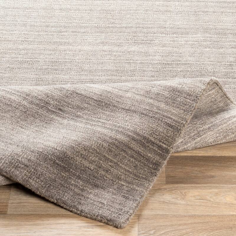 Viteri Handmade Solid Wool Blend Area Rug