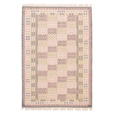 Ankara Pink Kilim 5'3" x 7'11" - 5'3 x 7'11