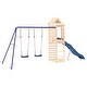 preview thumbnail 12 of 18, vidaXL Swing Set Outdoor Backyard Wooden Playground Equipment for Kids Age 3-8