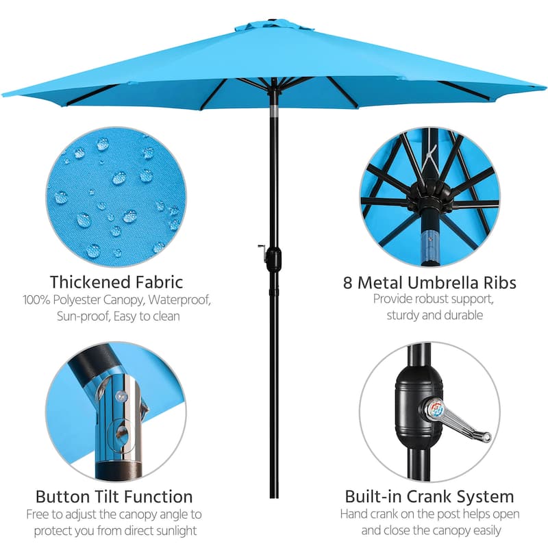 Yaheetech 11FT Patio Umbrella Market Umbrella for Outdoors