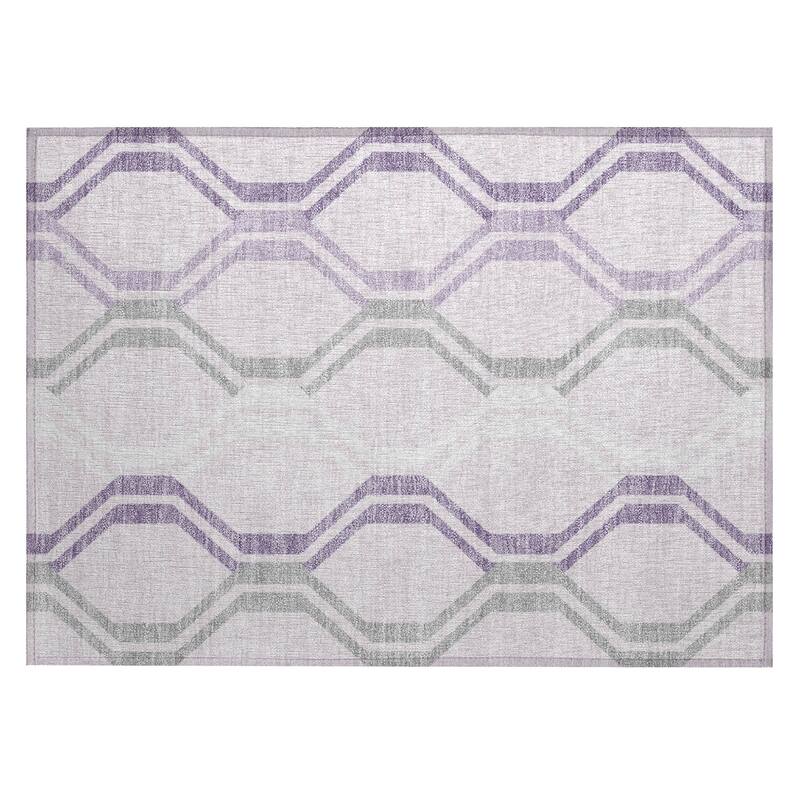 Machine Washable Indoor/ Outdoor Contemporary Dimensions Chantille Rug