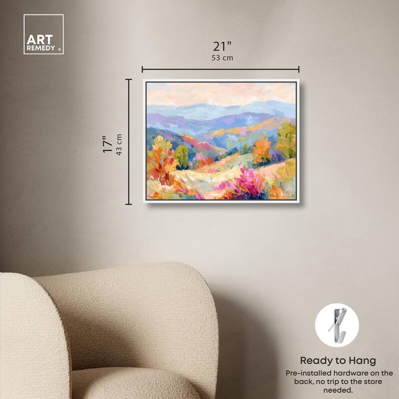 Colorful Valley II Canvas by Art Remedy