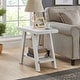 preview thumbnail 20 of 20, Roundhill Furniture Athens Contemporary Wood Shelf Side Table White - Wood