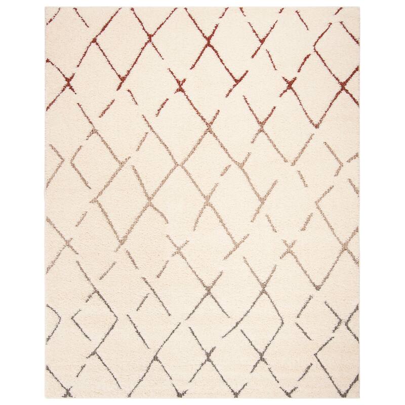 SAFAVIEH Santorini Shag Isadora Abstract 1.2-inch Thick Rug