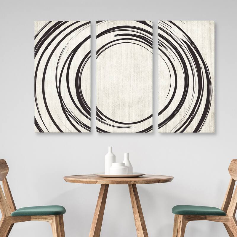Infinite Motion Part A, B, C by Belle Maison Canvas Art Prints