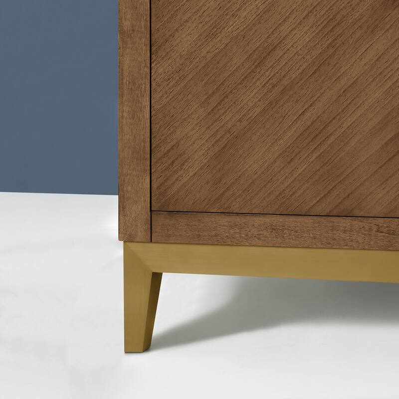 Diya Undermount Single Sink Bathroom Vanity with White Engineered Marble Top