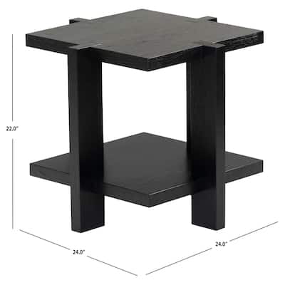 SAFAVIEH Couture Quigley 2-Tier Square Accent Table - 24Wx24Dx22H
