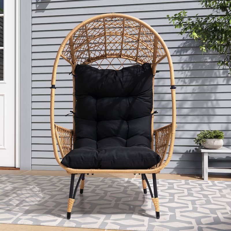 Outdoor Aluminum Dining Chairs Modern Stackable Armchairs